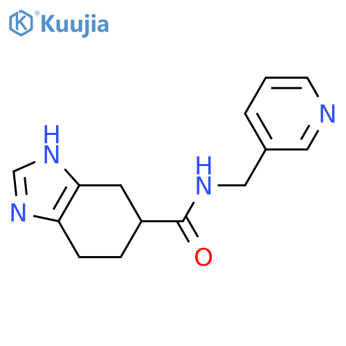 N-[(pyridin-3-yl)methyl]-4,5,6,7-tetrahydro-1H-1,3-benzodiazole-5-carboxamide structure