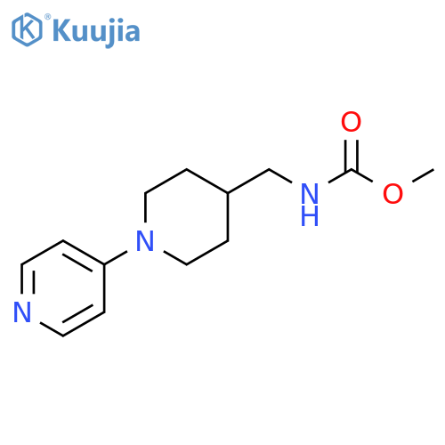 methyl N-{[1-(pyridin-4-yl)piperidin-4-yl]methyl}carbamate structure