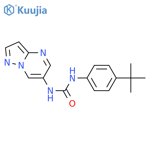 1-(4-tert-butylphenyl)-3-{pyrazolo[1,5-a]pyrimidin-6-yl}urea structure