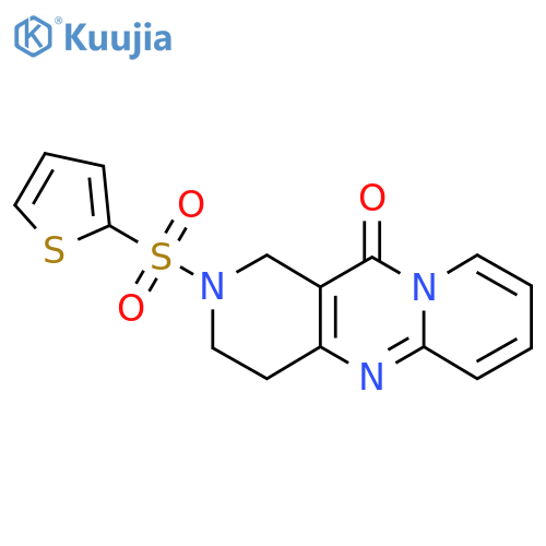 5-(thiophene-2-sulfonyl)-1,5,9-triazatricyclo[8.4.0.0^{3,8}]tetradeca-3(8),9,11,13-tetraen-2-one structure