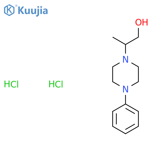 2-(4-phenylpiperazin-1-yl)propan-1-ol dihydrochloride structure