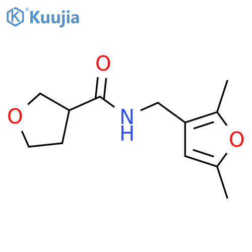 N-(2,5-dimethylfuran-3-yl)methyloxolane-3-carboxamide structure