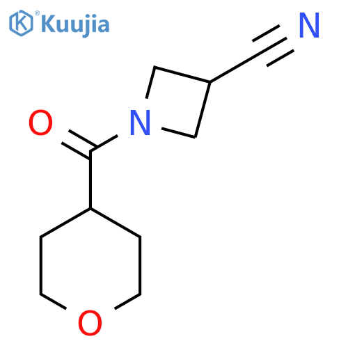1-(oxane-4-carbonyl)azetidine-3-carbonitrile structure