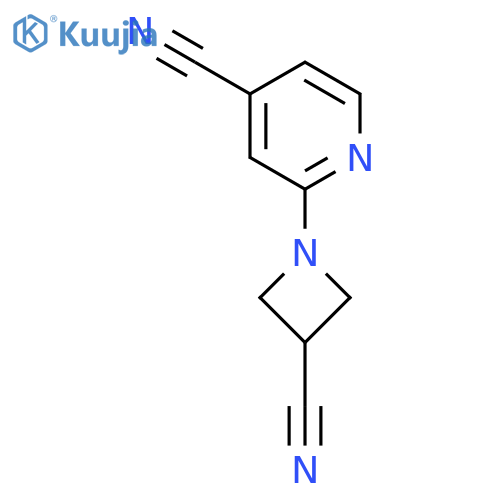 2-(3-cyanoazetidin-1-yl)pyridine-4-carbonitrile structure