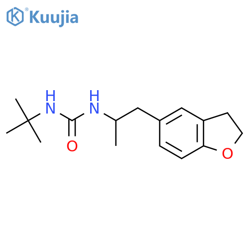 1-(Tert-butyl)-3-(1-(2,3-dihydrobenzofuran-5-yl)propan-2-yl)urea structure