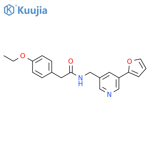 2-(4-ethoxyphenyl)-N-{5-(furan-2-yl)pyridin-3-ylmethyl}acetamide structure