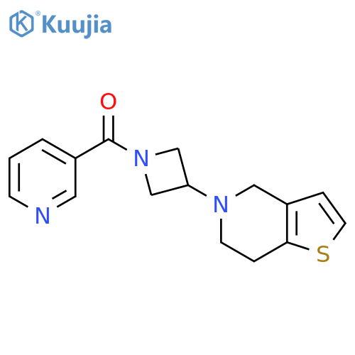 (3-(6,7-dihydrothieno[3,2-c]pyridin-5(4H)-yl)azetidin-1-yl)(pyridin-3-yl)methanone structure