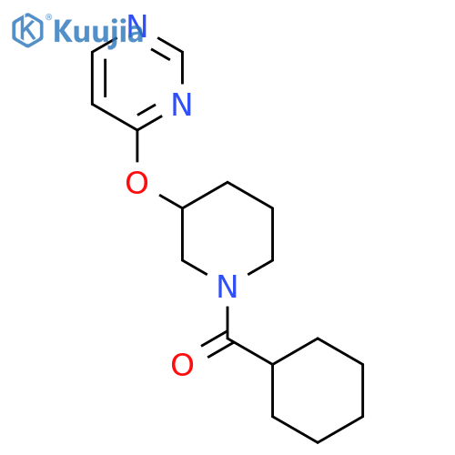 4-[(1-cyclohexanecarbonylpiperidin-3-yl)oxy]pyrimidine structure