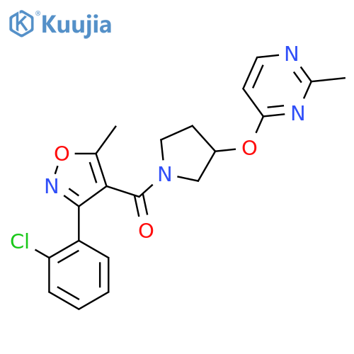 4-({1-[3-(2-Chlorophenyl)-5-methyl-1,2-oxazole-4-carbonyl]pyrrolidin-3-yl}oxy)-2-methylpyrimidine structure