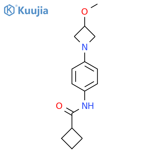 N-(4-(3-methoxyazetidin-1-yl)phenyl)cyclobutanecarboxamide structure