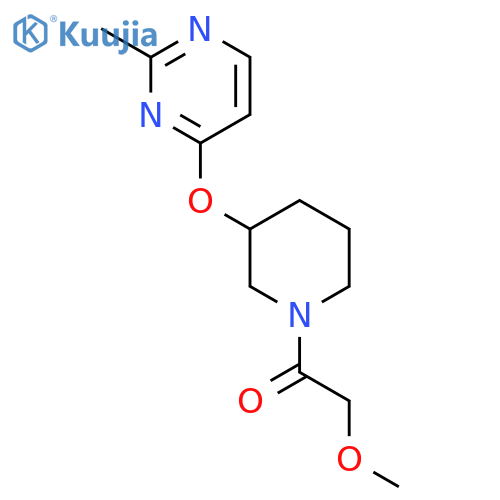 2-methoxy-1-{3-[(2-methylpyrimidin-4-yl)oxy]piperidin-1-yl}ethan-1-one structure
