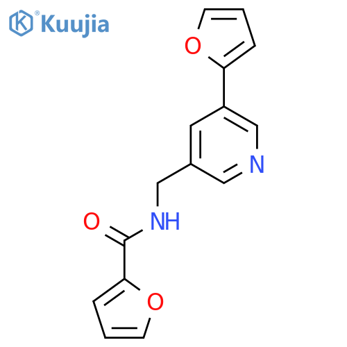 N-{5-(furan-2-yl)pyridin-3-ylmethyl}furan-2-carboxamide structure