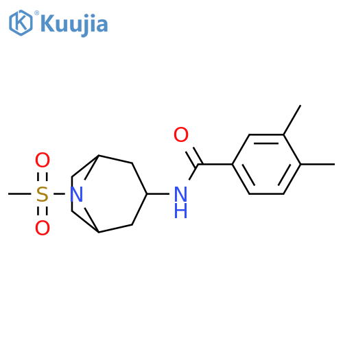 3,4-Dimethyl-N-[8-(methylsulfonyl)-8-azabicyclo[3.2.1]oct-3-yl]benzamide structure