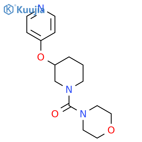 4-3-(pyridin-4-yloxy)piperidine-1-carbonylmorpholine structure