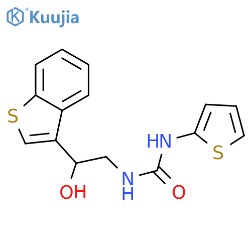 3-[2-(1-benzothiophen-3-yl)-2-hydroxyethyl]-1-(thiophen-2-yl)urea structure