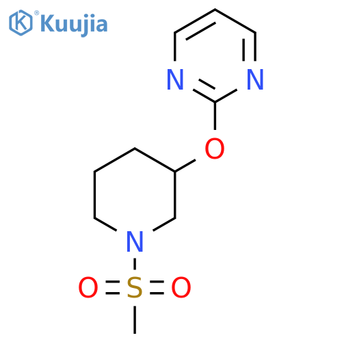 2-[(1-methanesulfonylpiperidin-3-yl)oxy]pyrimidine structure