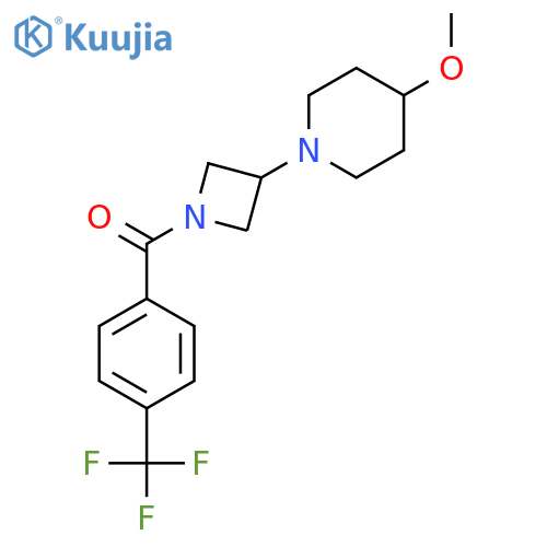 (3-(4-Methoxypiperidin-1-yl)azetidin-1-yl)(4-(trifluoromethyl)phenyl)methanone structure