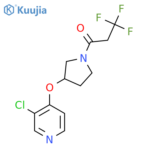 1-(3-((3-Chloropyridin-4-yl)oxy)pyrrolidin-1-yl)-3,3,3-trifluoropropan-1-one structure