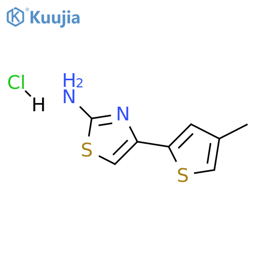 4-(4-methylthiophen-2-yl)-1,3-thiazol-2-amine:hydrochloride structure