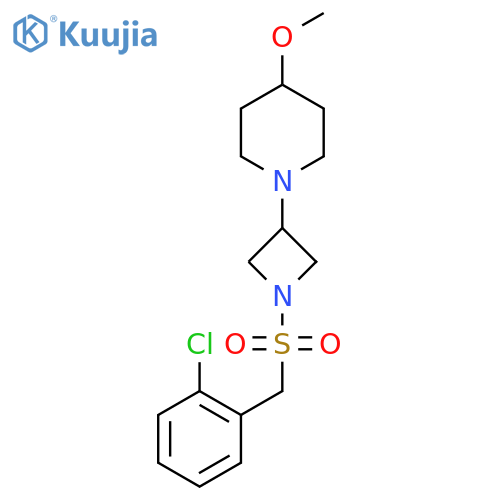 1-(1-((2-Chlorobenzyl)sulfonyl)azetidin-3-yl)-4-methoxypiperidine structure