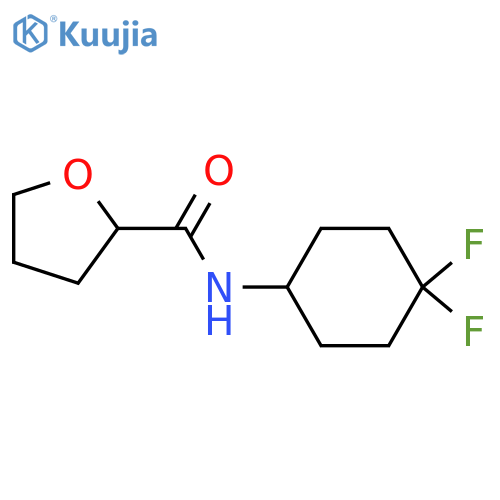 N-(4,4-difluorocyclohexyl)oxolane-2-carboxamide structure