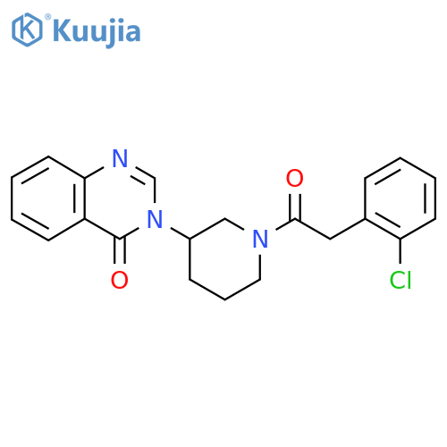 3-{1-2-(2-chlorophenyl)acetylpiperidin-3-yl}-3,4-dihydroquinazolin-4-one structure