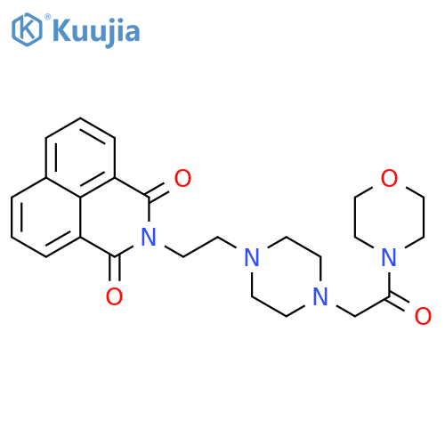3-(2-{4-[2-(morpholin-4-yl)-2-oxoethyl]piperazin-1-yl}ethyl)-3-azatricyclo[7.3.1.0^{5,13}]trideca-1(13),5,7,9,11-pentaene-2,4-dione structure