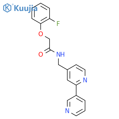 N-({[2,3'-bipyridine]-4-yl}methyl)-2-(2-fluorophenoxy)acetamide structure