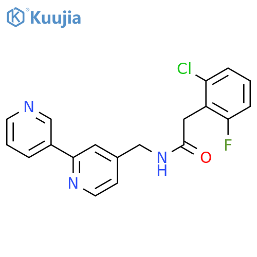 N-({[2,3'-bipyridine]-4-yl}methyl)-2-(2-chloro-6-fluorophenyl)acetamide structure