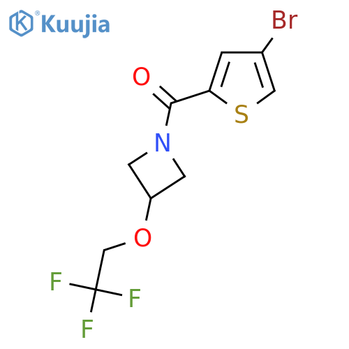 1-(4-bromothiophene-2-carbonyl)-3-(2,2,2-trifluoroethoxy)azetidine structure