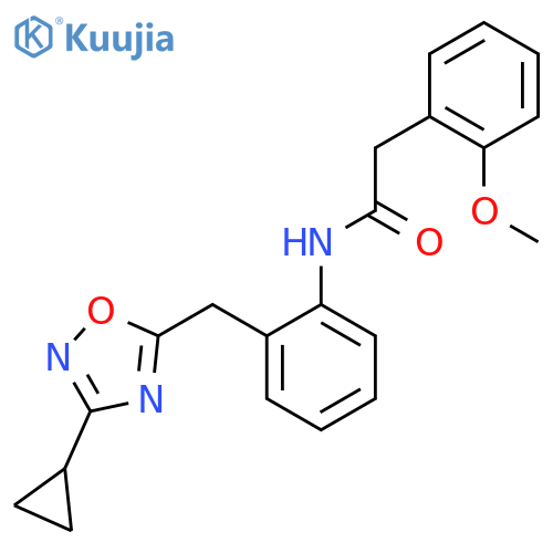 N-{2-(3-cyclopropyl-1,2,4-oxadiazol-5-yl)methylphenyl}-2-(2-methoxyphenyl)acetamide structure