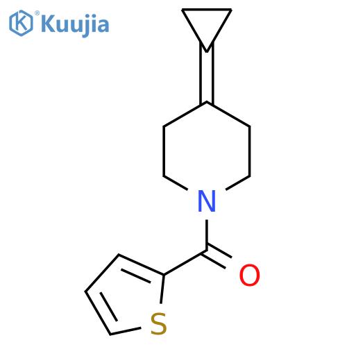4-cyclopropylidene-1-(thiophene-2-carbonyl)piperidine structure