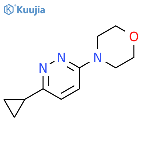 4-(6-cyclopropylpyridazin-3-yl)morpholine structure
