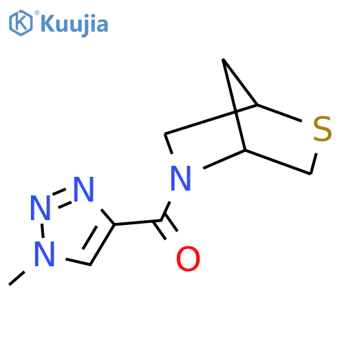 5-(1-methyl-1H-1,2,3-triazole-4-carbonyl)-2-thia-5-azabicyclo[2.2.1]heptane structure