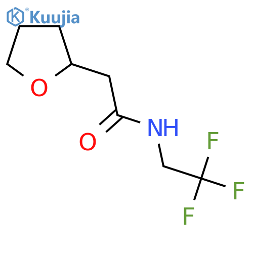 2-(oxolan-2-yl)-N-(2,2,2-trifluoroethyl)acetamide structure
