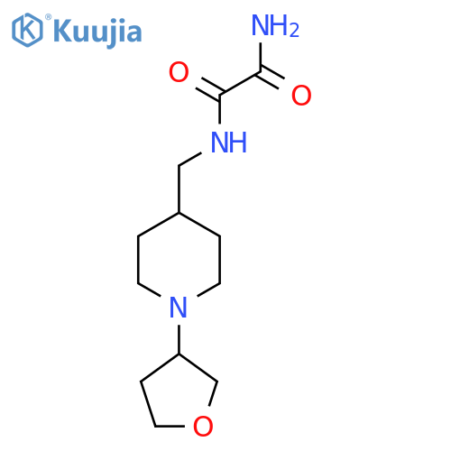 N'-{1-(oxolan-3-yl)piperidin-4-ylmethyl}ethanediamide structure