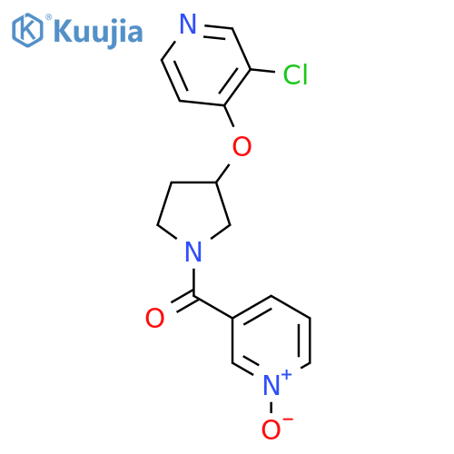 3-(3-((3-Chloropyridin-4-yl)oxy)pyrrolidine-1-carbonyl)pyridine 1-oxide structure