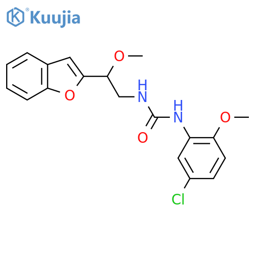 3-2-(1-benzofuran-2-yl)-2-methoxyethyl-1-(5-chloro-2-methoxyphenyl)urea structure