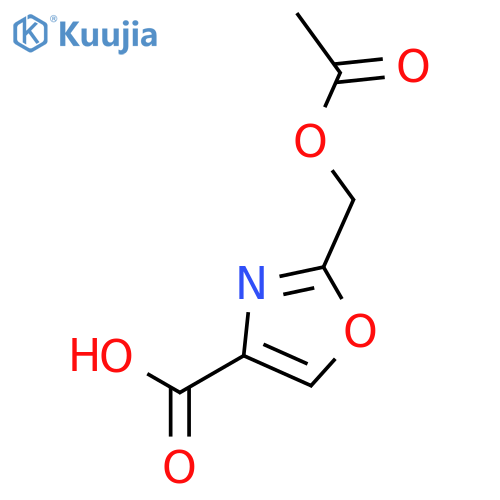 4-Oxazolecarboxylic acid, 2-[(acetyloxy)methyl]- structure