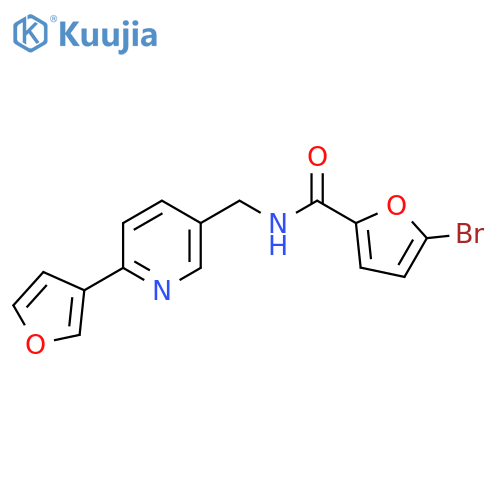 5-bromo-N-{6-(furan-3-yl)pyridin-3-ylmethyl}furan-2-carboxamide structure
