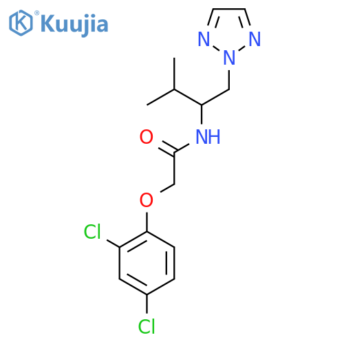 2-(2,4-dichlorophenoxy)-N-3-methyl-1-(2H-1,2,3-triazol-2-yl)butan-2-ylacetamide structure