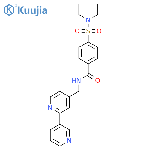 N-({[2,3'-bipyridine]-4-yl}methyl)-4-(diethylsulfamoyl)benzamide structure