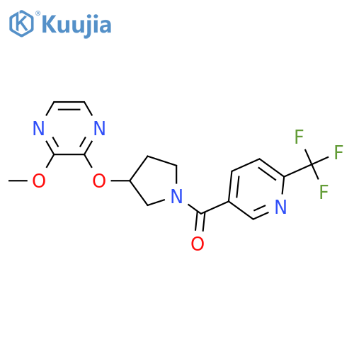 2-methoxy-3-({1-[6-(trifluoromethyl)pyridine-3-carbonyl]pyrrolidin-3-yl}oxy)pyrazine structure
