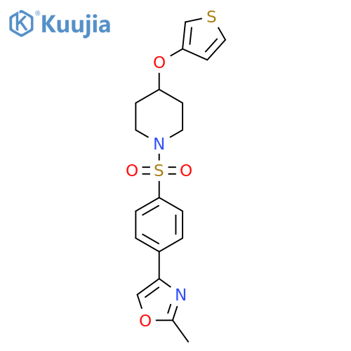 1-[4-(2-methyl-1,3-oxazol-4-yl)benzenesulfonyl]-4-(thiophen-3-yloxy)piperidine structure