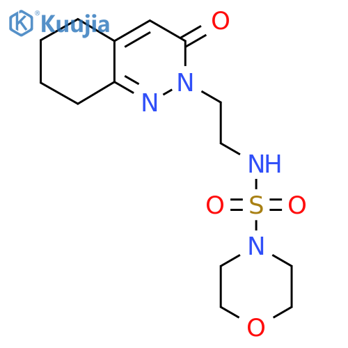 N-[2-(3-oxo-2,3,5,6,7,8-hexahydrocinnolin-2-yl)ethyl]morpholine-4-sulfonamide structure