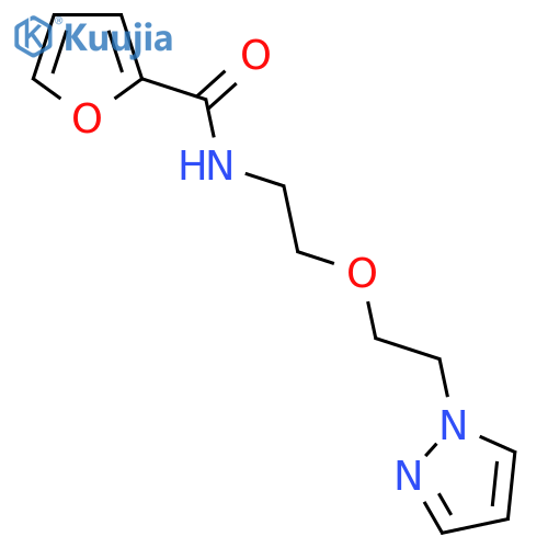 N-{2-2-(1H-pyrazol-1-yl)ethoxyethyl}furan-2-carboxamide structure