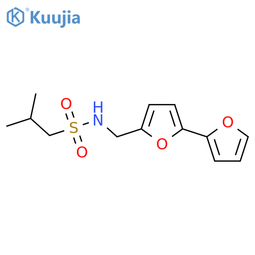 N-({[2,2'-bifuran]-5-yl}methyl)-2-methylpropane-1-sulfonamide structure