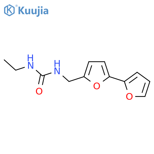 1-({[2,2'-bifuran]-5-yl}methyl)-3-ethylurea structure