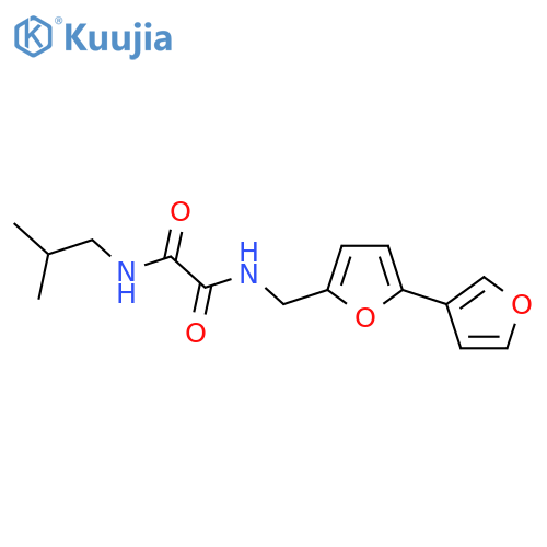 N'-({[2,3'-bifuran]-5-yl}methyl)-N-(2-methylpropyl)ethanediamide structure