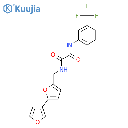 N-({[2,3'-bifuran]-5-yl}methyl)-N'-[3-(trifluoromethyl)phenyl]ethanediamide structure